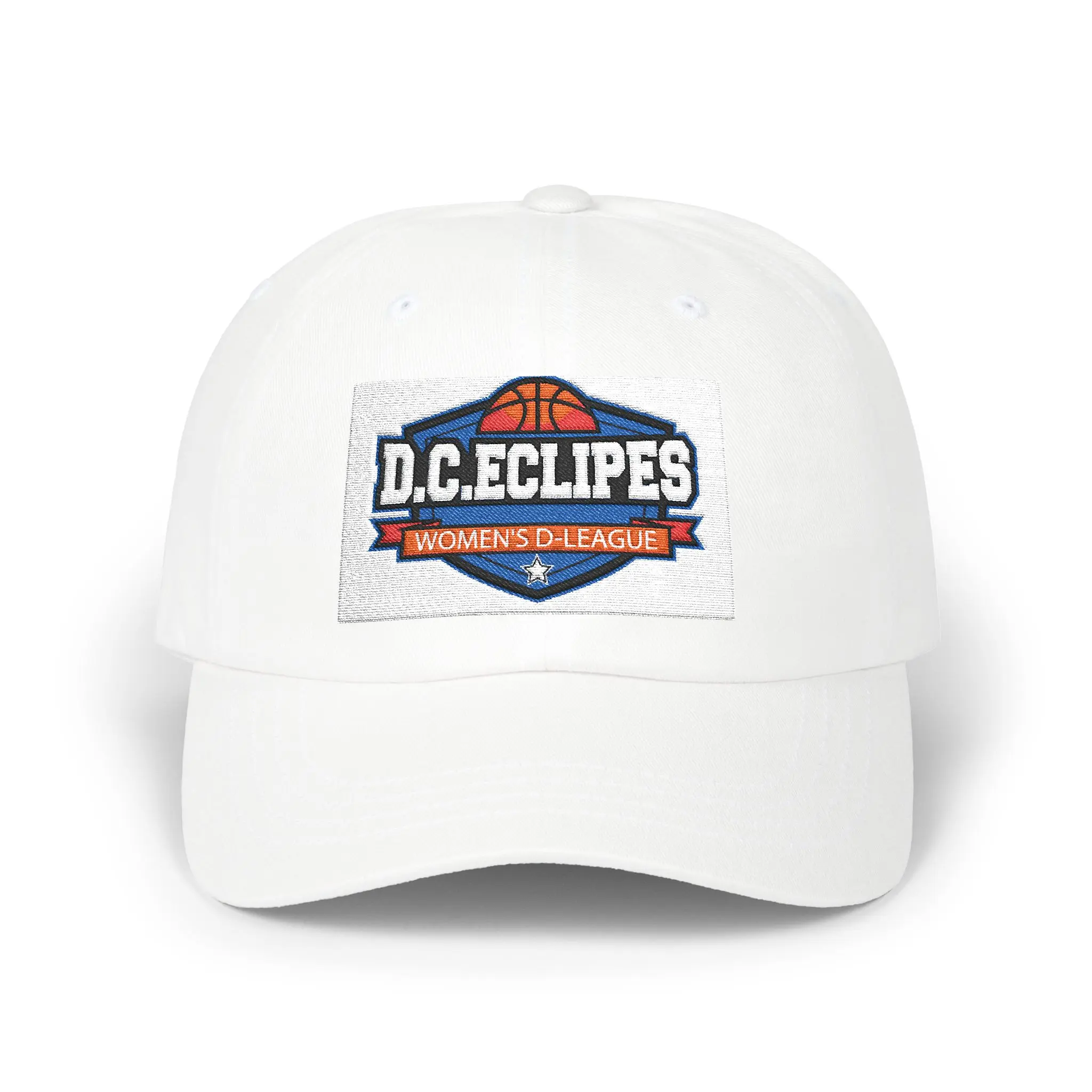 D.C. Eclips Women's D-League Classic Dad Cap, Sports Hat, Gift for Basketball Fans, Unisex Cap, Team Merchandise, Summer Accessory