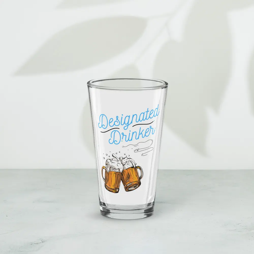 Designated Drinker Beer Glass