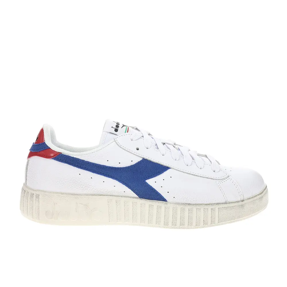 diadora Mens Game Step Premium Wax Lace Up Sneakers Shoes Casual - White