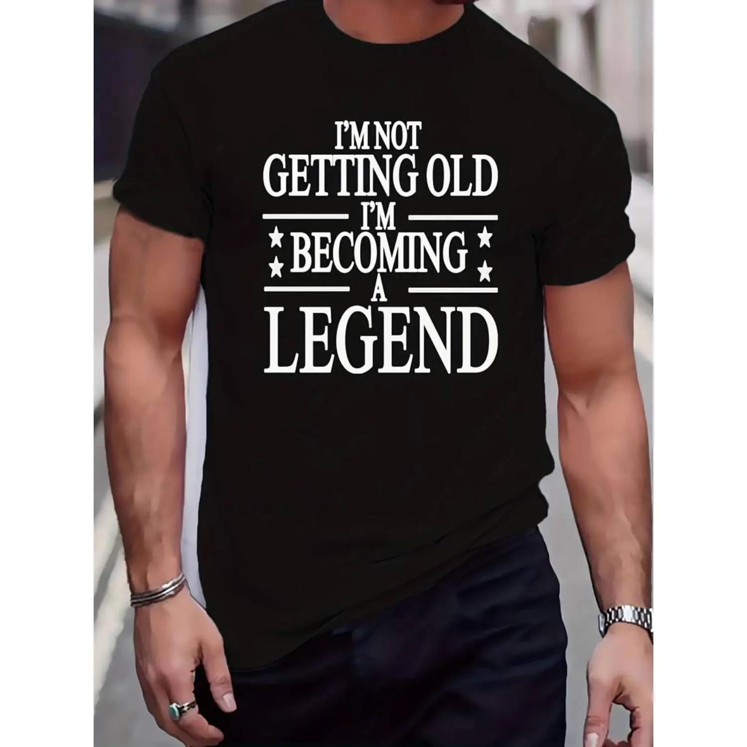 [100% Cotton] [100% Cotton]  [100% Polyester Graphic T-Shirt] Men'S Plus Size Casual T-Shirt, Medium Stretch Crew Neck, Regular Fit, Knit Fabric, 180Gsm, Printed Graphic Tee For Spring/Summer/Fall T-Shirt For Men And Women