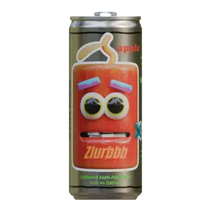 Apple ZLURBBB Pack - Original Caffeinated Apple Juice Drink 12 fl oz 6 Pack with Less Ingredients Than Leading Energy Drinks