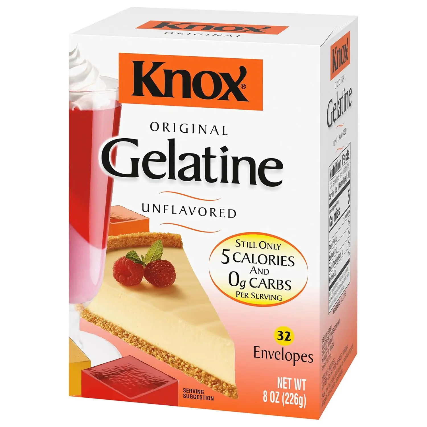 Knox Original Unflavored Gelatin, 32 ct Packets Snack