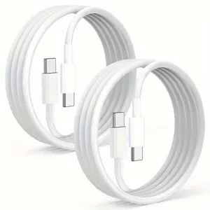 2 Pack 60W USB C Fast Charger Set with 6FT Charging Cable | USB Wall Charger for Home & Travel
