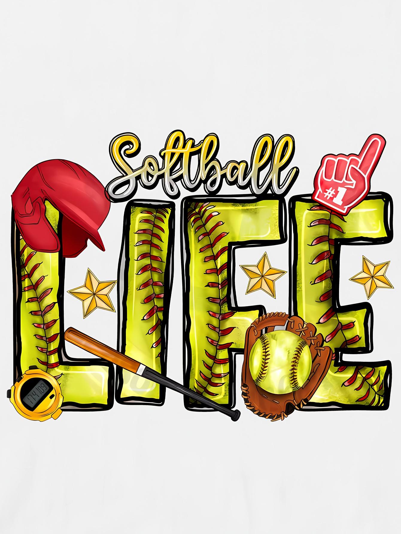 Softball Lifestyle Graphic Tee, Game Day Shirt, T-Shirt for Softball Players' Families
