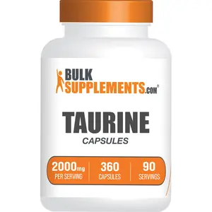 BulkSupplements - Taurine Capsules - Eye Health - Exercise Performance - 360 Capsules - 2000mg per Serving