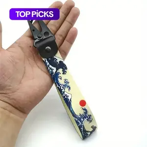 Wave Pattern Car Keychain, Car Motorcycle Decorative Keychain, Car Wristband Keychain, Universal Wristband Keychain, Bag Hanging Ornament