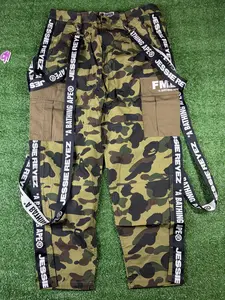 Bape X Jessie Reyez Green 6 Pocket Cargo Pants Size XL