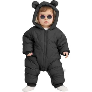 P-GCS016   Baby Boy Snowsuit Newborn Winter Jumpsuit Romper Coat Clothes Outwear Onepiece Hoodies Toddler