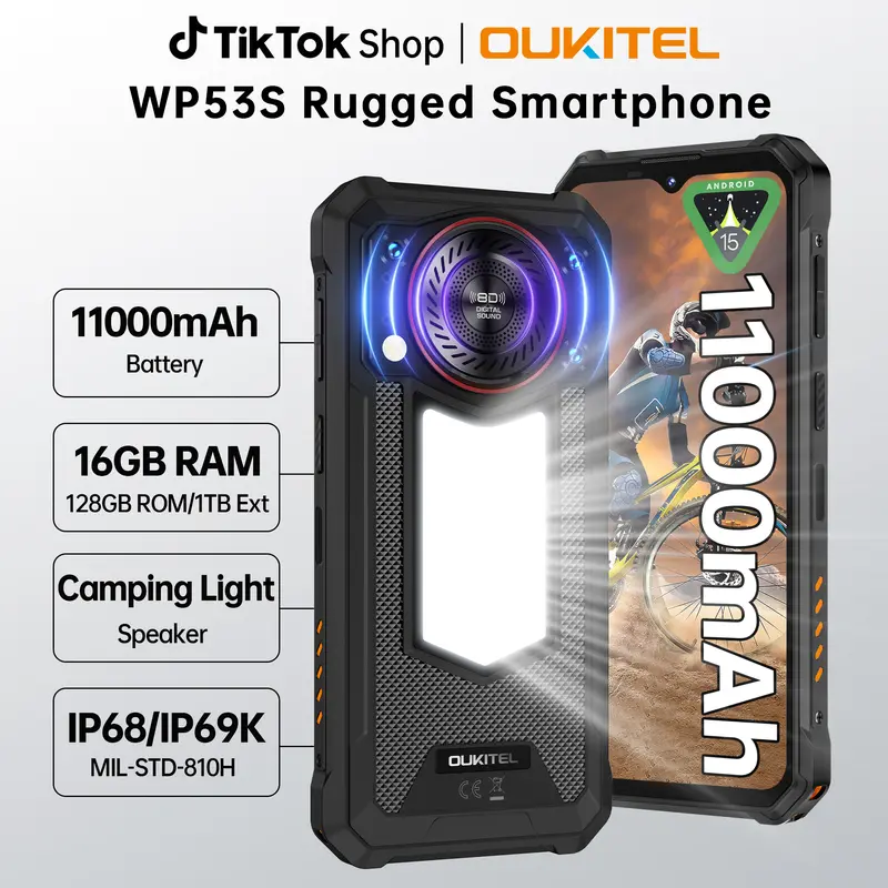 OUKITEL C61 Pro Unlocked Phone Android 15, 24(8+16)GB + 256 GB