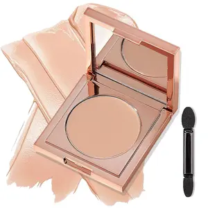 Colored Clay CC Undereye Corrector, Under Eye Concealer Under Eye Brightener, CC Undereye Corrector with Brush, Under Eye Color Corrector for Dark Circles, Blemishes Spots, Redness Skin (01#Ivory)
