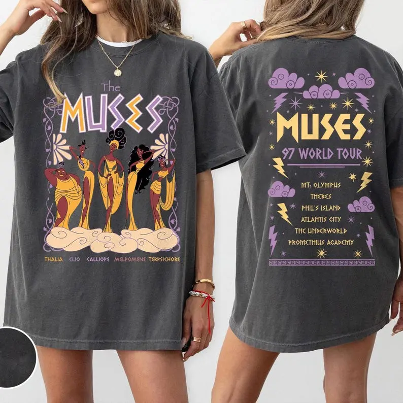 Vintage Hercules The Muses 97 World Tour Shirts, Retro Hercules Diva Muses Song Concert Shirt, WDW Girl Trip Shirts