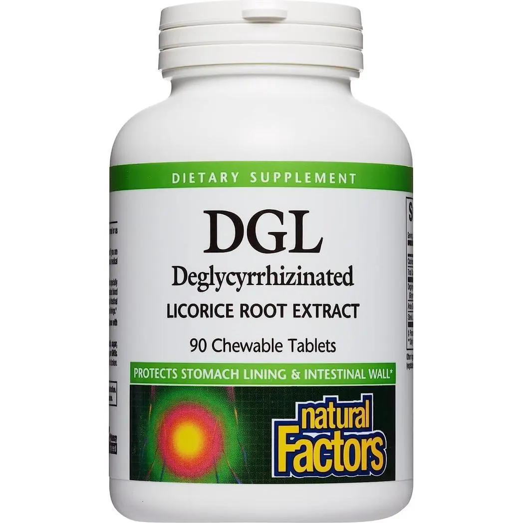 Natural Factors, DGL, 90 Chewable Tablets Natural Factors, DGL, 90 Chewable Tablets