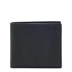 Pre-owned Loewe Calfskin Small Leather Goods Anagram Leather Wallet