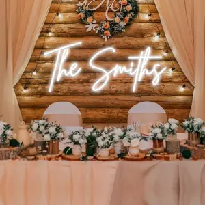 Custom Neon Signs, Personalized Large LED Neon Light Signs for Wall Decor, Customizable Name Logo for Wedding, Business, Bar Shop,Bedroom & Birthday Party, Ready to Hang