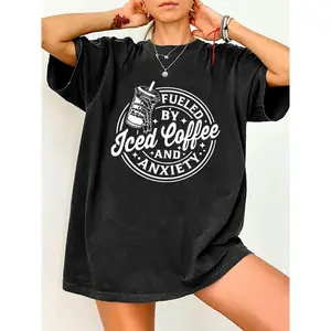 Women's Graphic Print Round Neck Tee, Fashion Casual Breathable T-shirt for Daily Holiday Vacation Outdoor Wear, Ladies Clothes for All Seasons, Tops for Women, Clothing, Womenswear Tshirt, Streetwear graphic tees