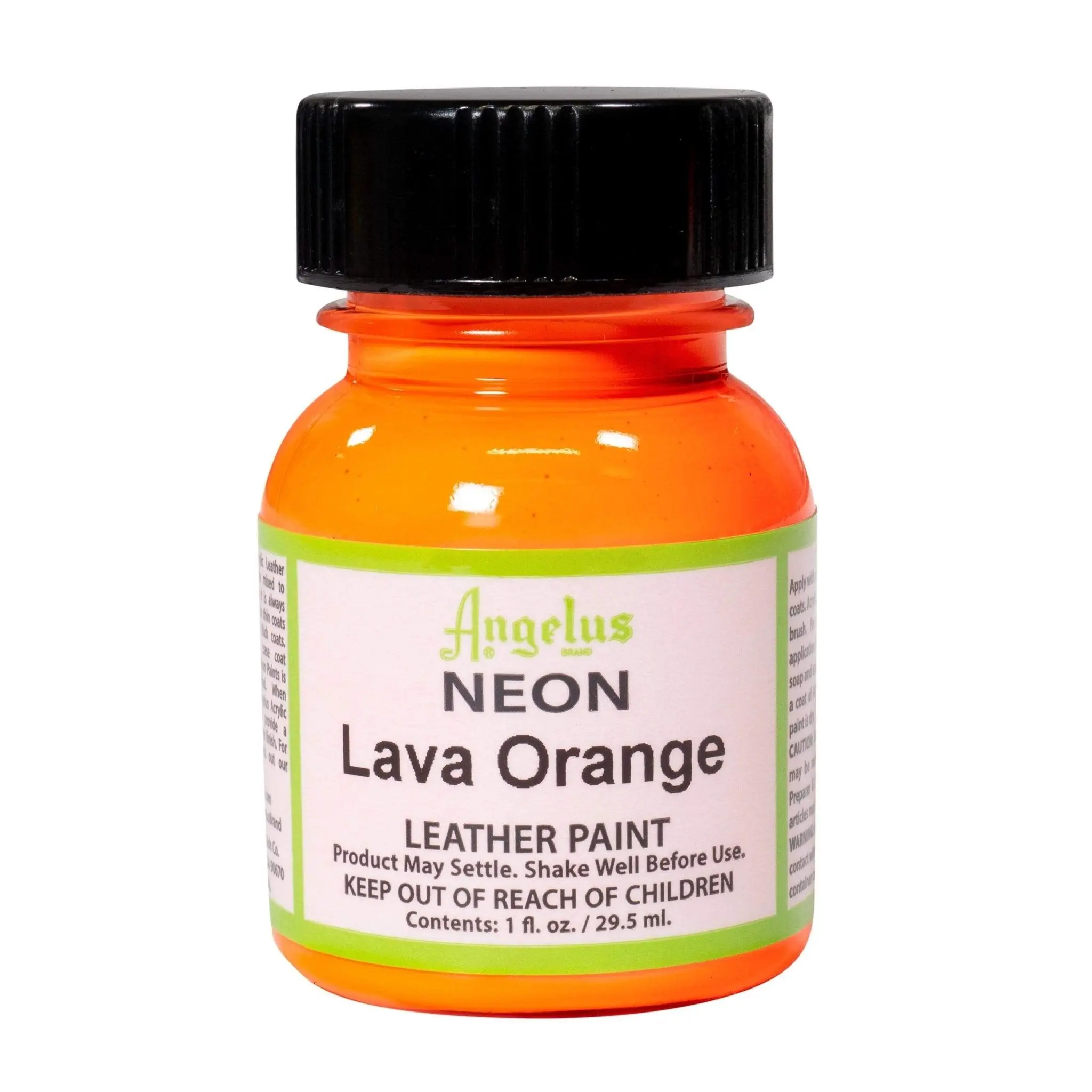 Angelus Neon Lava Orange Paint Acrylic Leather Paint, Shoe Paint, Custom Sneakers, Custom Shoes Supplies, Flexible