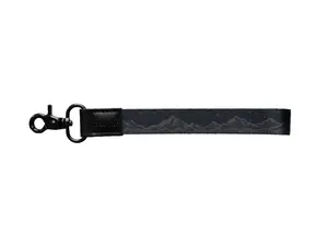 Midnight Mountain Wristlet Keychain - Short lanyard for keys, fob, wallet, phone, etc