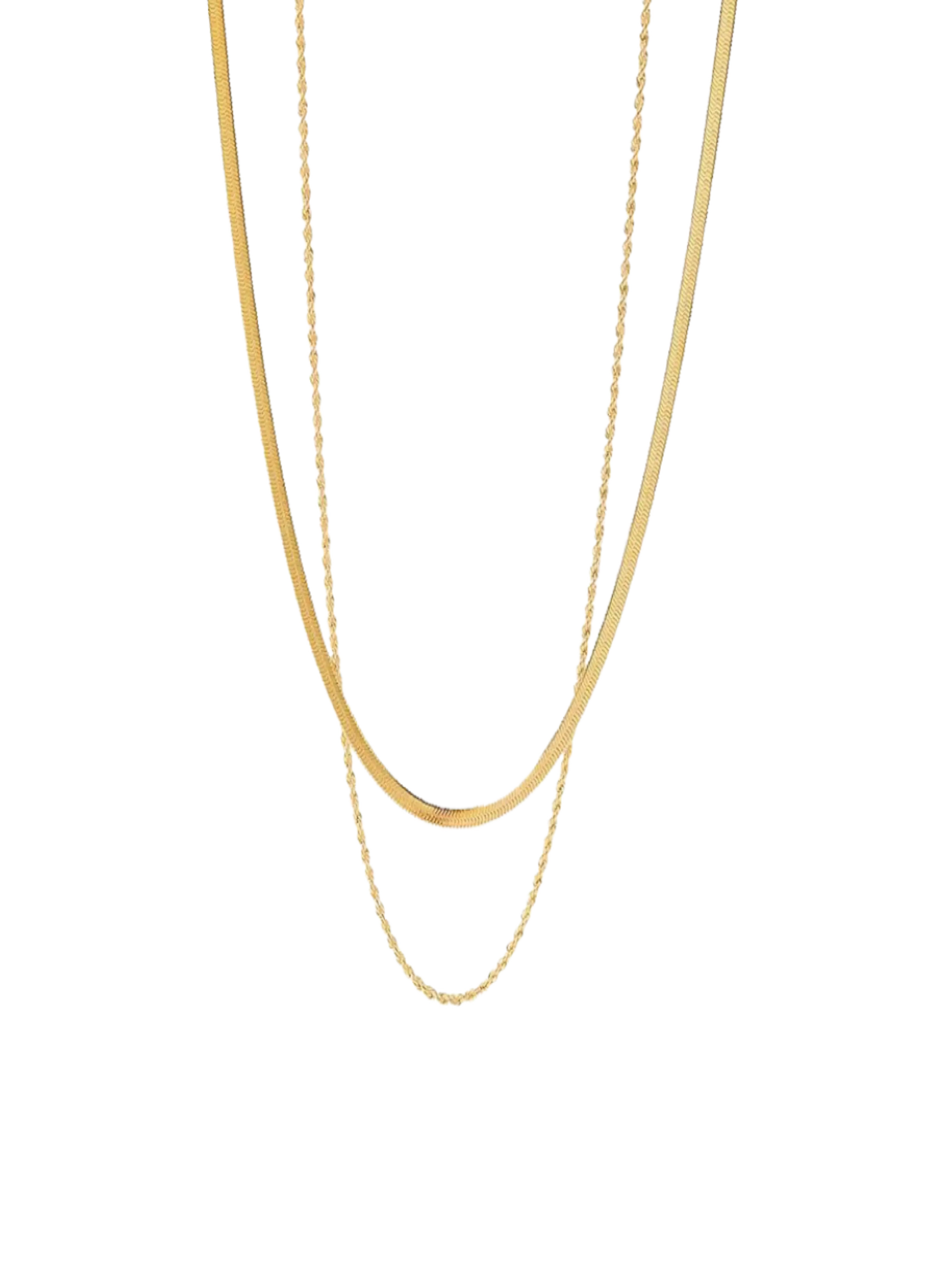 Herringbone Stacking Chain - Elegant Design with Smooth Finish, Ideal for Jewelry and Accessories
