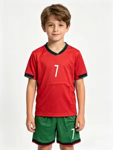 Sports Set, Breathable Uefa Champions League Jersey, Casual Loose-Fit, All-Season Football Training Gear, Gift for Kids