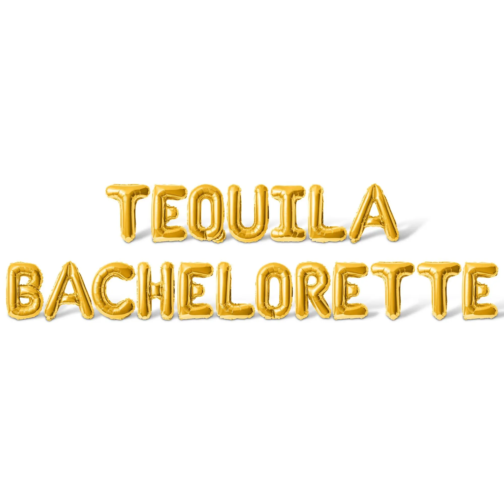 Letter Balloons - TEQUILA BACHELORETTE 16" Inch Alphabet Letters Foil Mylar Balloon Bachelorette Party Banner