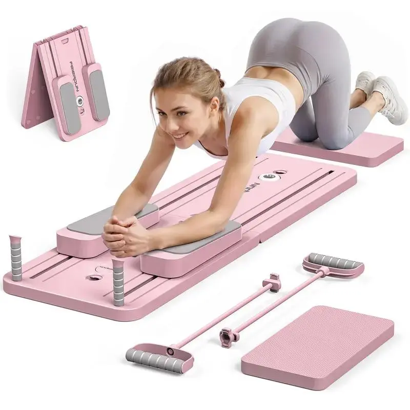 Foldable Pilates Board - Versatile Core Trainer for Home Workouts - Supports Up to 300 lbs - Ideal for Muscle Strengthening and Toning