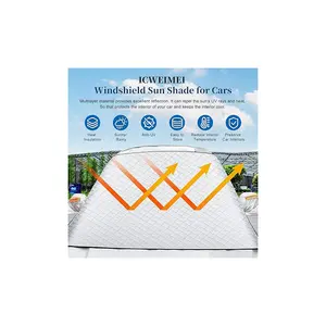 Summer car sunshade, with magnets, sun protection, dust protection, bird droppings protection, and rain protection, allowing your beloved car to be protected even outdoors.