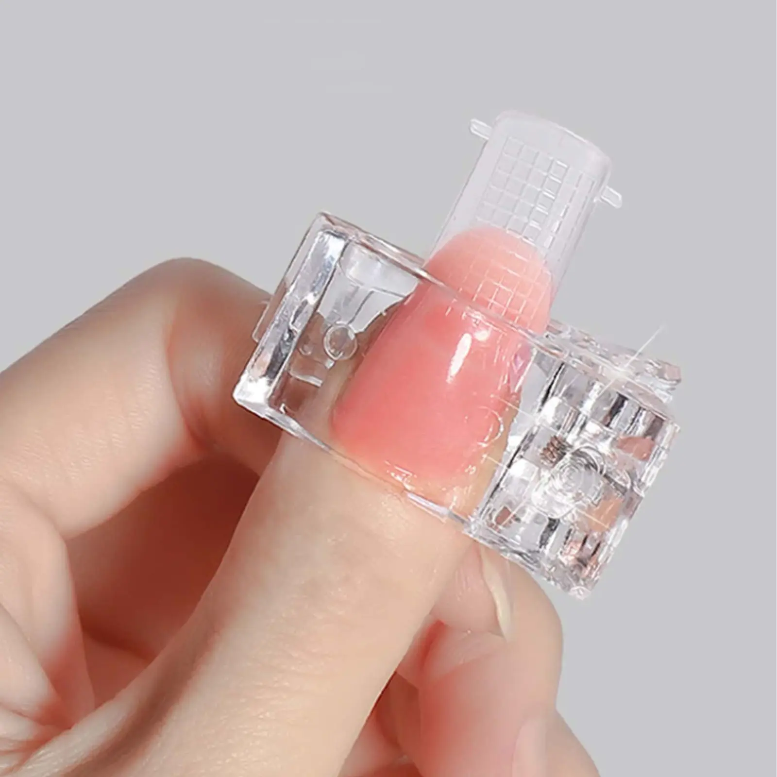Secure And Easy-To-Use 1/3/5/10pcs Clear Plastic Nail Art Clips - Fingernail Holders for Manicures - Gel Polish Extensions Nail Tech Supplies