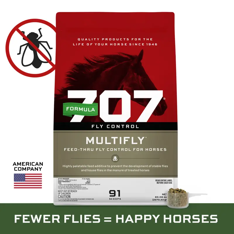 MultiFly Feed-Thru Fly Control Pellets for Horses - Palatable & Safe Fly Population Reduction