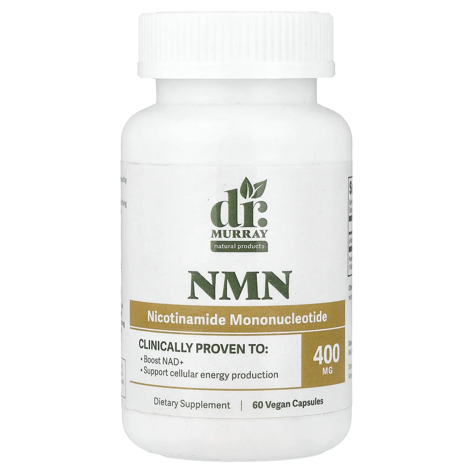 Dr. Murray's NMN, 400 mg, 60 Vegan Capsules