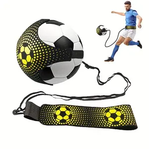 Football kicking trainer, football training assistant, hands-free throwing shoe sole practice equipment, with adjustable waistband elastic rope, football training equipment/auxiliary tools