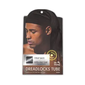 Mr. Durag #3630 Strap-Back Dreadlocks Tube, Black Hair Care Dreadlock Accessories