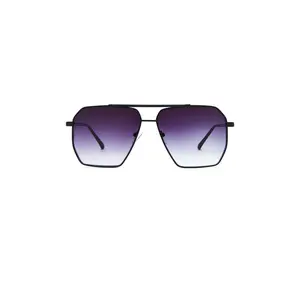 AIRE Asteroid Sunglasses in Black & Smoke Gradient