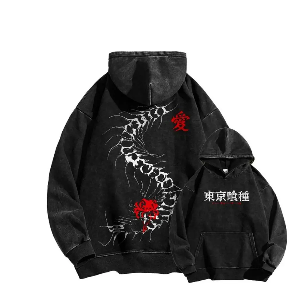 Tokyo Ghoul Retro Wash T-Shirt, Sweatshirt, Hoodie Oversized Fit Fan Gift Collector Edition, Gift For Fan Anime Tokyo Ghoul anime merchandise