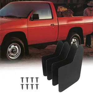 Truck Mud Flaps Splash Guards Flexible Wheel Fender Flares Black for Nissan D21