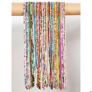 Gift , Women Chain Jewelry Body Chain Acrylic Rainbow Popular Mix Random - Multi Pack - Color Bohemian Beads Belly For