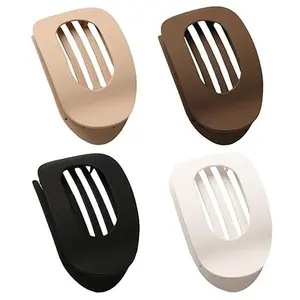 4 PCS Flat Hair Clips, Round Flat Claw Clips for Women and Girls, Strong Hold French Hair Clips for Thick Thin Hair, Stylish Medium Classic Hair Barrettes