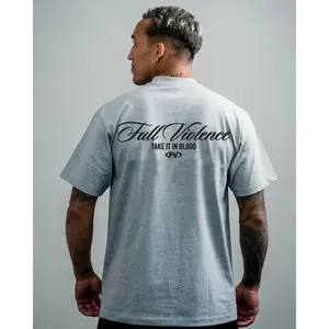 Script "Classic" Tee in Heather Grey