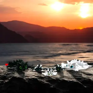 A Dragon Family's Sunset Sojourn