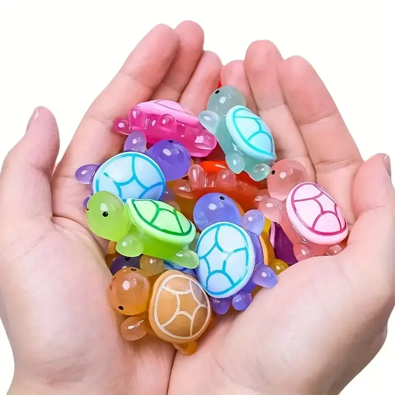 25pcs Glow-in-the-Dark 3D Turtle Blind Bags - Unique Surprise Design for DIY Crafts & Party Favors
