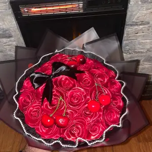 Ribbon rose bouquet, ramo buchon , rosas eternas, bouquet of flowers , bouquet or roses 35 ribbon roses ! Eternal flower bouquet , ribbon roses Velvet Ribbon