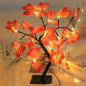 Artificial Maple Fall Lighted Tree, Simulated Maple Tree Light romantic bedroom night light