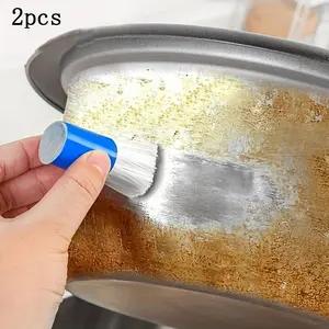 2pcs, Magic Plastic Pot Rust Remover Cleaning Brush Stick - Effortlessly Clean Pots, Pans, Dishes, and Kitchen Gadgets - Perfect for Home Kitchen Items