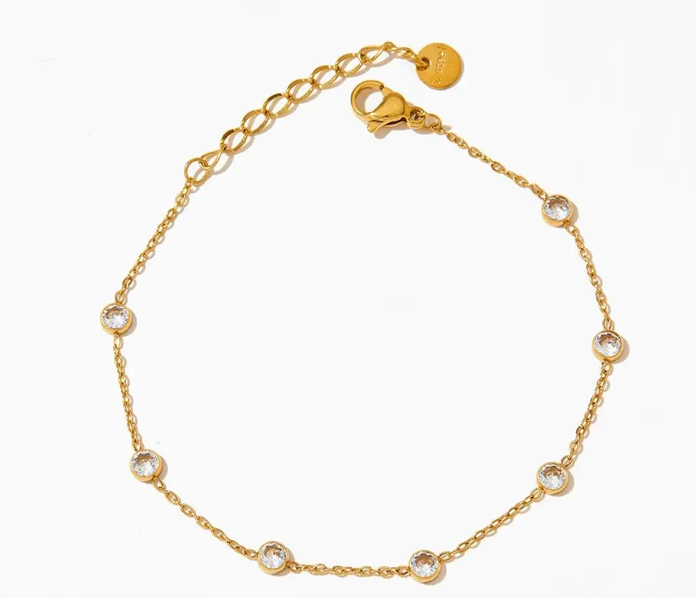 Gold Diamond Anklet