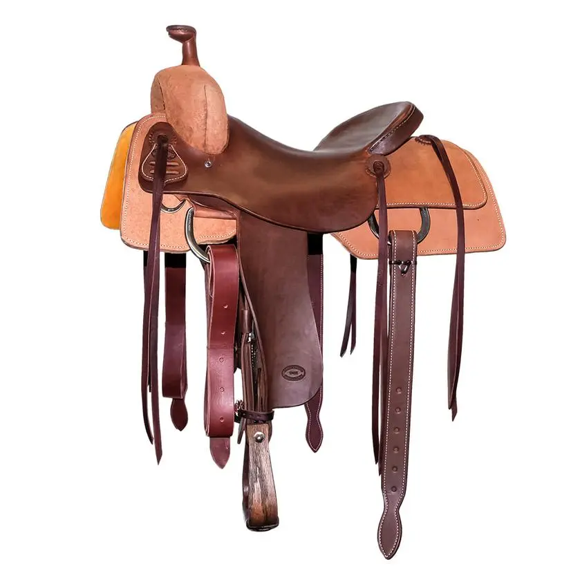 South Texas Tack Half Natural Rough Out Half Slick Out Ranch Cutting Saddle