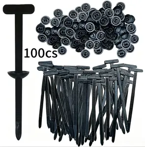 100Pcs Car Clip Kit With Multi Spec Heavy-duty self-locking zipper tie bracket UV-resistant plastic fasteners, used for daily use of car fixing components for car maintenance