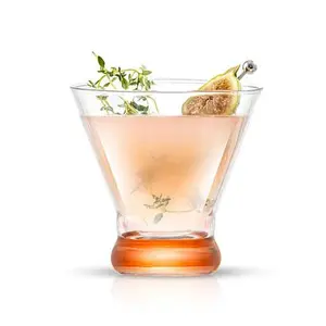 Joyjolt Hue 6-pc. Colored Stemless 7 oz. Martini Glasses
