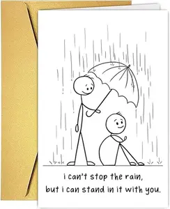 Cute Encouragement Card for Him Her, Feel Better Card for Friend Bestie Brother Sister Coworker, Sympathy Support Gift for Going Through Difficult Time, Loss of Job | Gift Card with Envelope