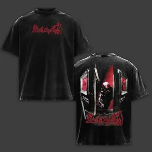 Devil May Cry Dante Tee Washed – Son of Sparda Hack and Slash Video Games Vintage Washed Heavy Cotton Oversized Graphic Design Top, Premium Cotton Retro Unisex Streetwear T-Shirt Gift for Gamers Clothes Menswear Womenswear Apparel Classi