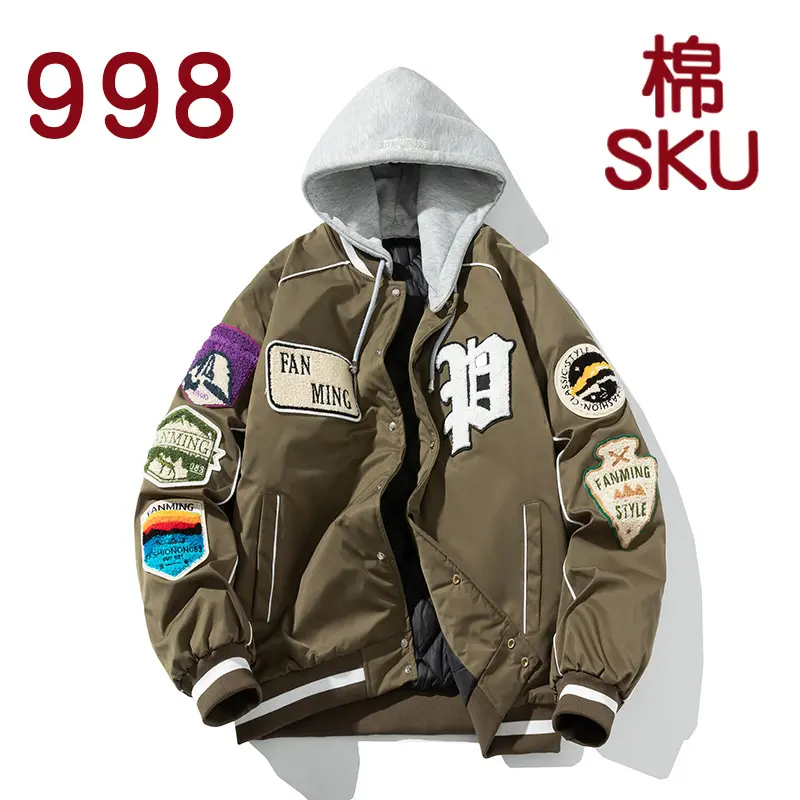 Military green cotton style+gray hat