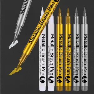 Silver Color Markers, Ideal for Graffiti, Painting, Stone Crafts, DIY Projects, Suitable for Stones, Glass, Ceramic, Metal, Wood